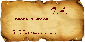 Theobald Andos névjegykártya
